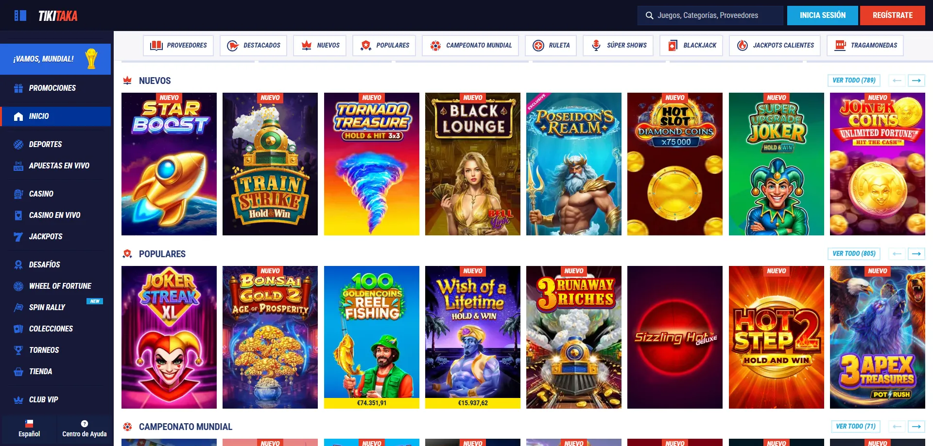 TikiTaka Casino app download